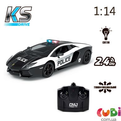 Автомобіль KS DRIVE на р/к - LAMBORGHINI AVENTADOR POLICE (1:14, 2.4Ghz)